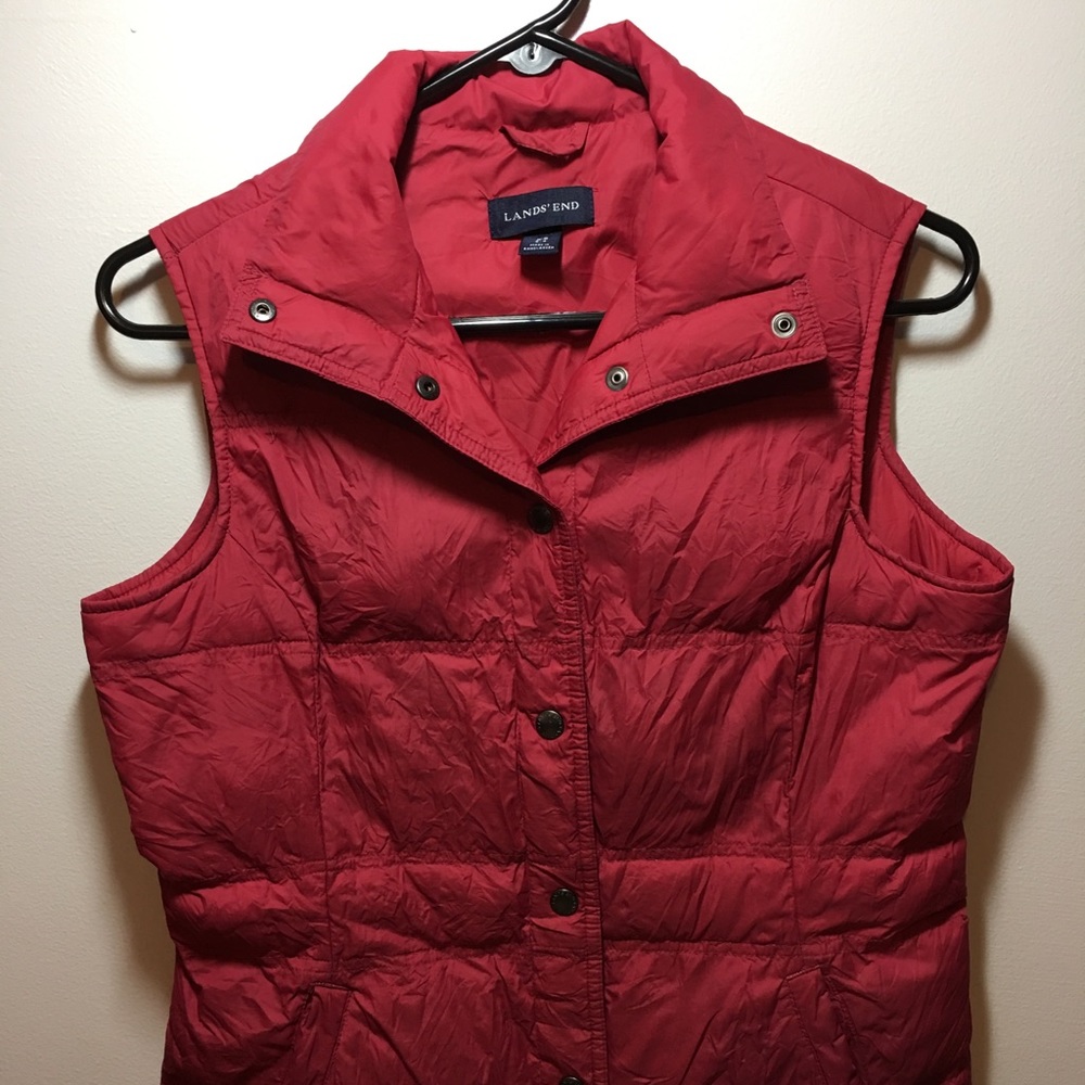 Lands end women’s goose down vest
